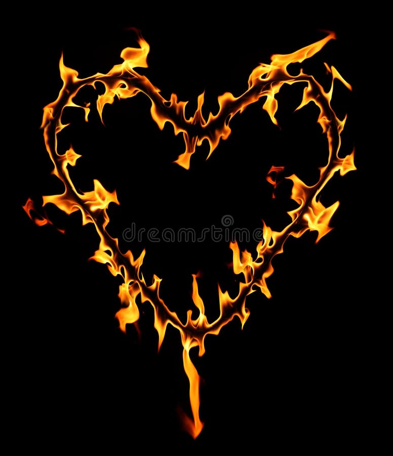 Cuore del fuoco royalty illustrazione gratis Cuore del fuoco royalty illustrazione gratis