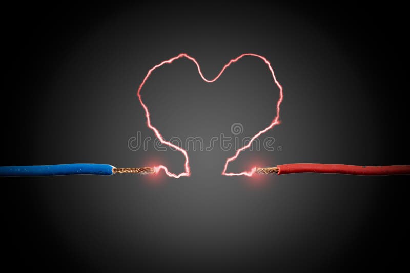 Cuore elettrico fotografia stock Cuore elettrico fotografia stock