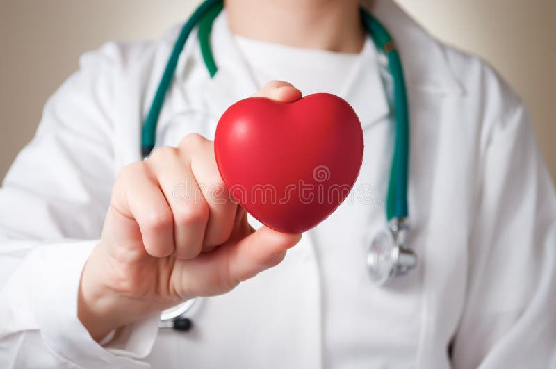Cuore in mano di medico immagini stock Cuore in mano di medico immagini stock