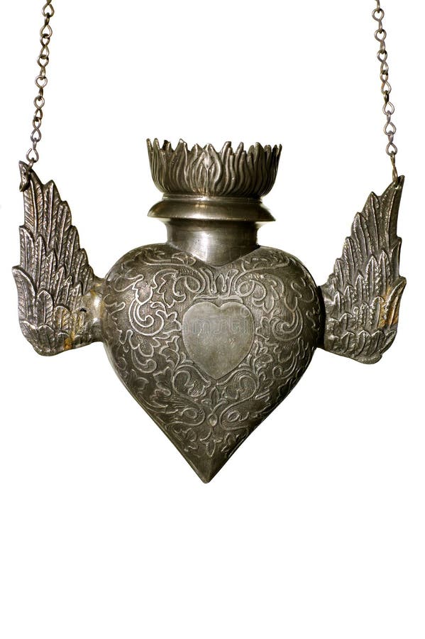 Cuore religioso della lampada immagini stock Cuore religioso della lampada immagini stock