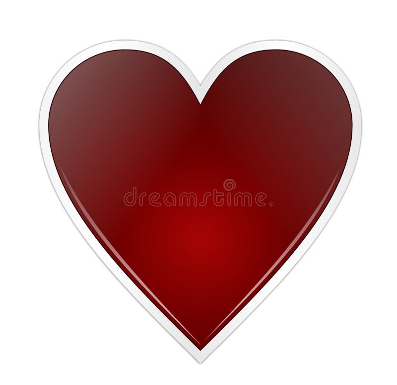Cuore rosso illustrazione vettoriale