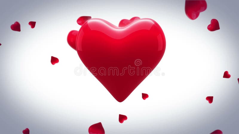 Cuore Rosso Che Si Batte Sul Fondo Bianco Stock Footage Video Di Battitura Battersi