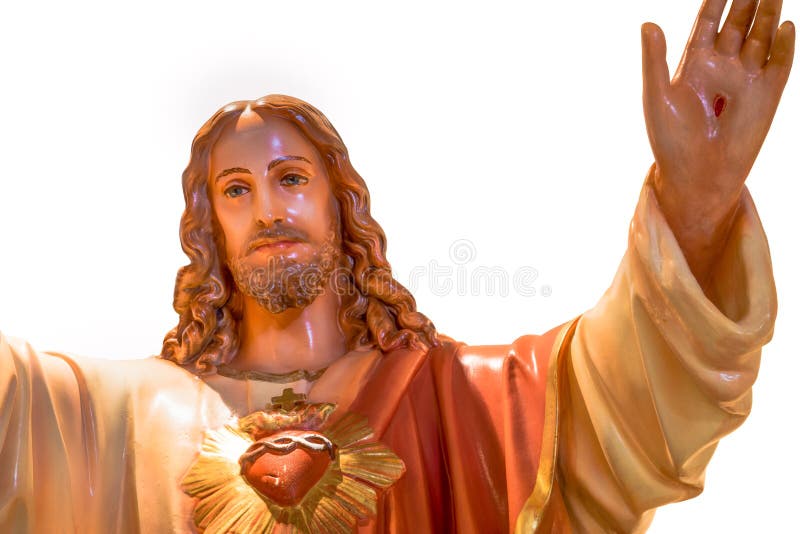 Cuore sacro della statua del Jesus fotografia stock libera da diritti Cuore sacro della statua del Jesus fotografia stock libera da diritti