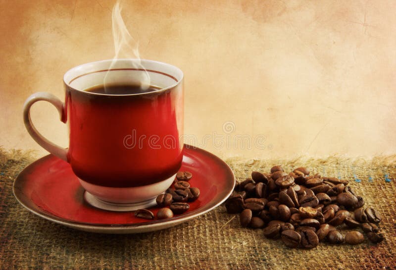 A cup of black coffee