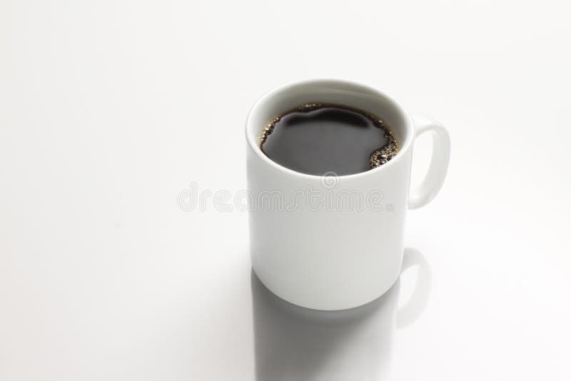 Cup of black coffee stock image. Image of fresh, isolated 8034527