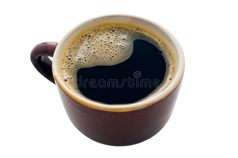 Cup of Black Coffee with Some Bubbles Stock Photo Image of coffee, froth 12903026