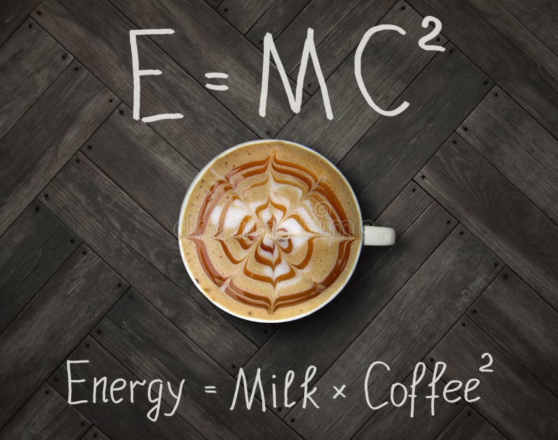 Tazza da nero energia caffè un due ridicolo formule.