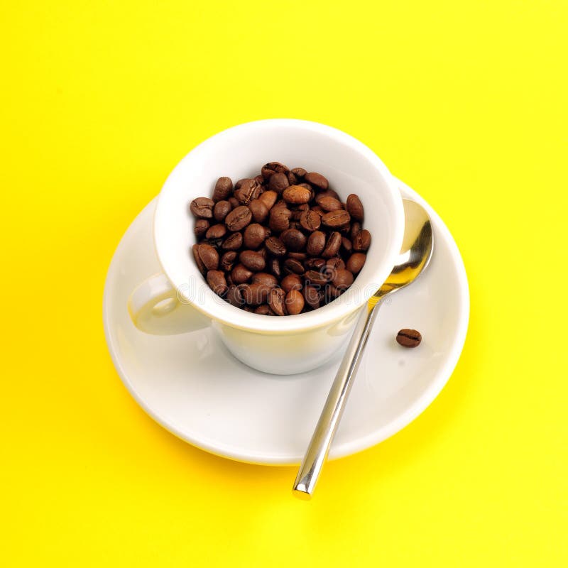 Cup Of Coffee Beans Picture. Image 5301446
