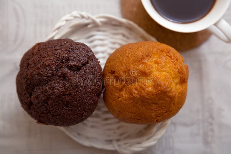 Cup of coffee and cake stock image. Image of capuccino 85264249