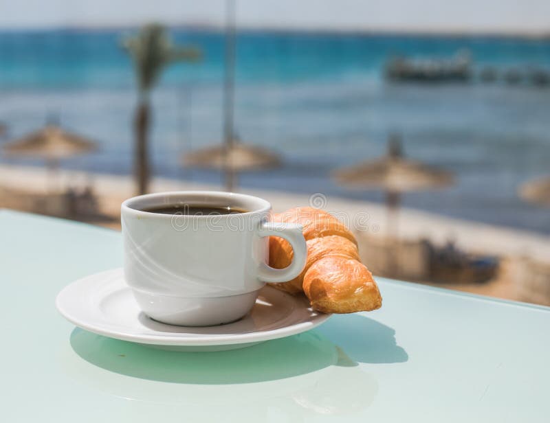 Cup of Coffee. Good Morning Sunrise Concept. Lets Start a New Day Stock