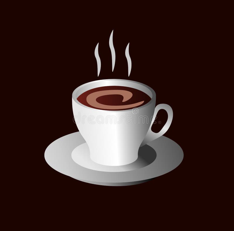 A Cup of Coffee Illustration. a Cup of Chocolate Milk Illustration