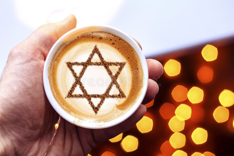 A cup of coffee in Israel stock photo. Image of jewish 124438020