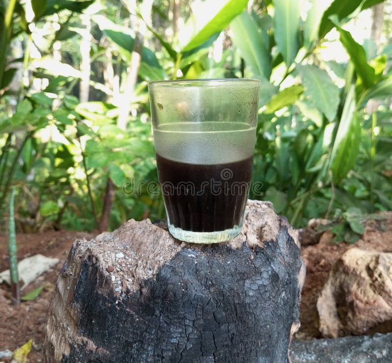 A cup of coffee in the morning stock images