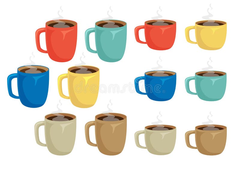 Cup of coffee set