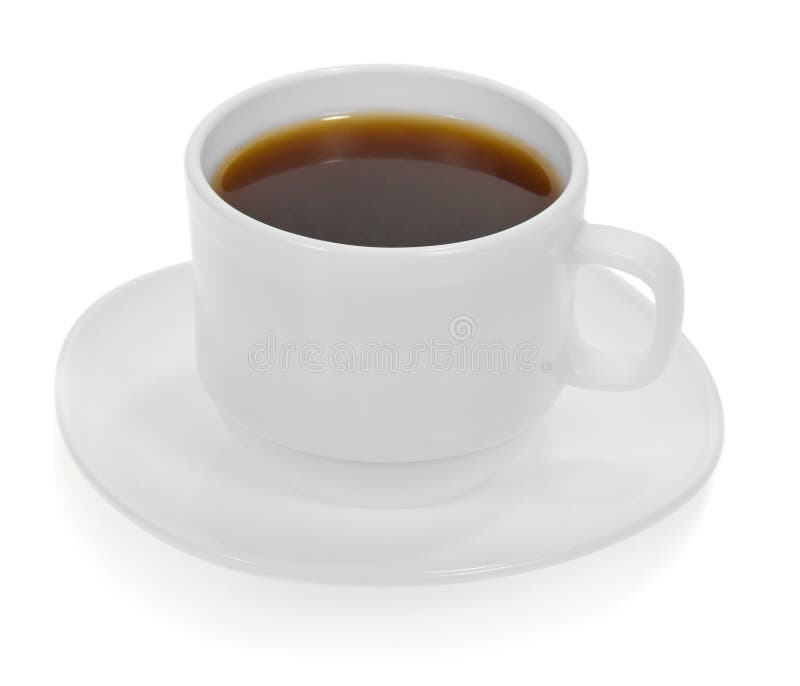 Cup with drink on saucer stock photo. Image of flavor 35574474