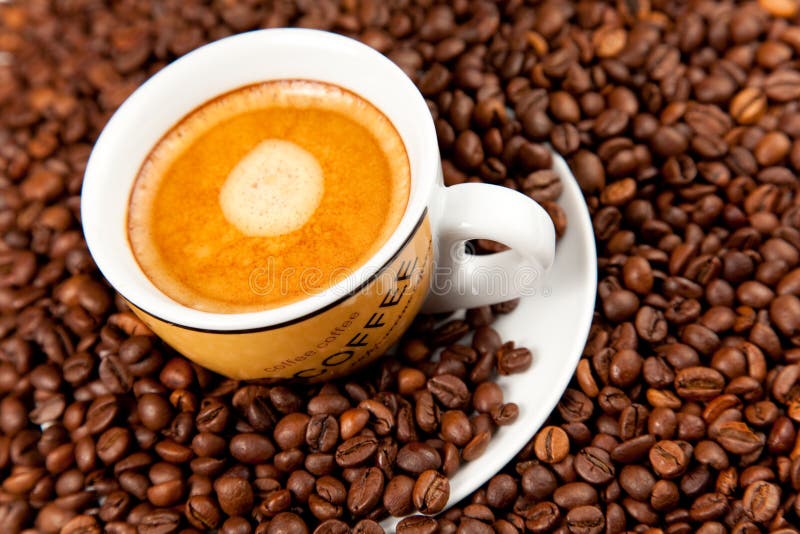 Cup of espresso coffee stock image. Image of bubble, caffeine 11731131
