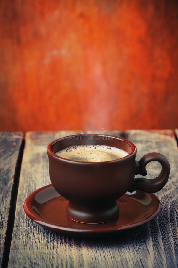 Cup of fresh coffee stock photos