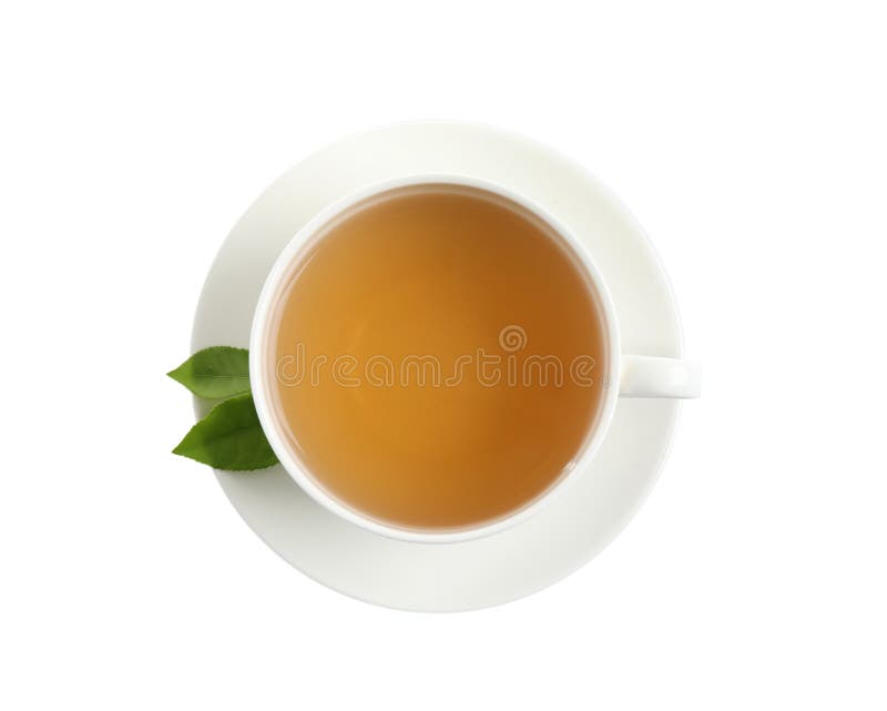 Cup of Green Tea and Leaves Isolated on White Stock Photo Image of flavor, background 170968510