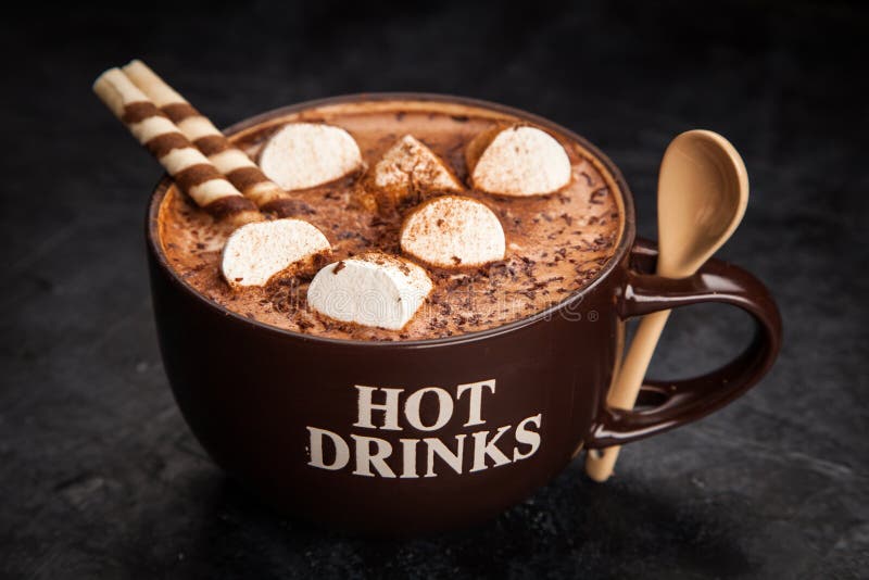 Cup of hot chocolate royalty free stock photography Cup of hot chocolate royalty free stock photography