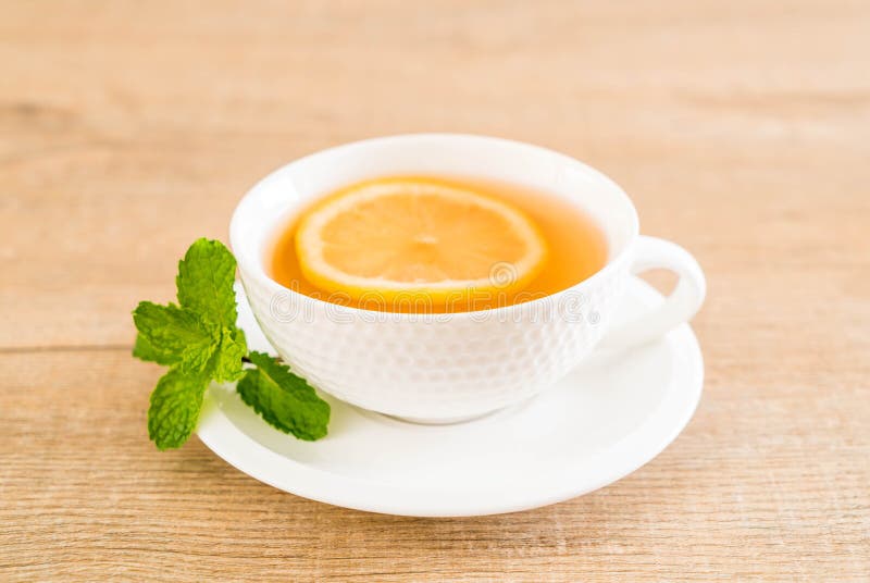 Hot lemon tea stock image. Image of aromatic, teapot 105676755