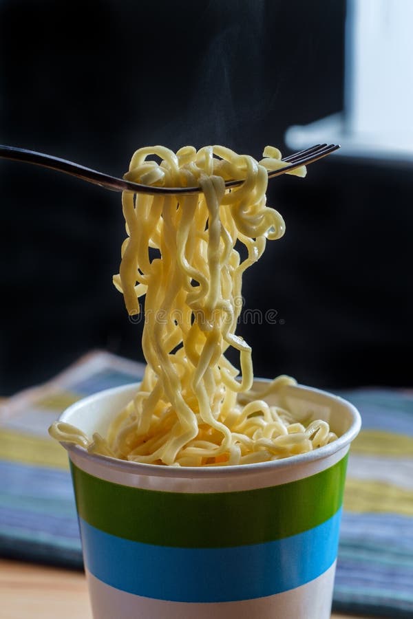 Cup Instant Ramen Noodles stock photo. Image of cuisine 165574286