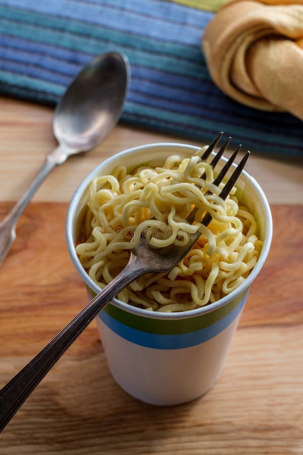 Cup Instant Ramen Noodles stock photo. Image of bowl 165573888
