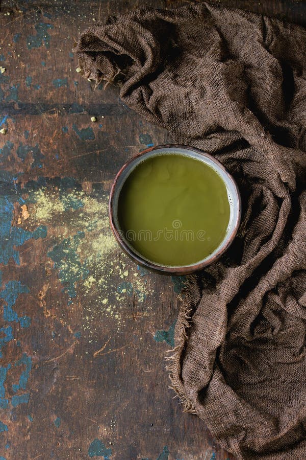 Cup of matcha tea