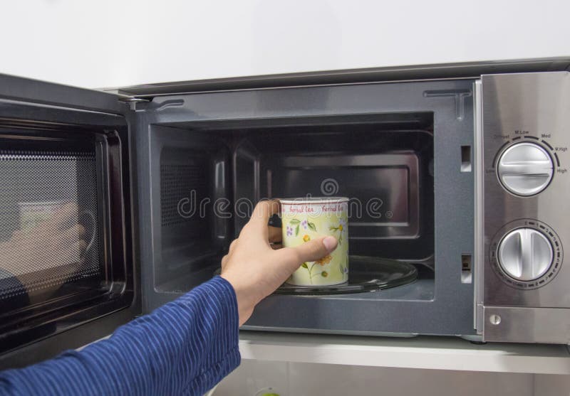 Cup in Microwave Coffee or Infusions Stock Image Image of beverage