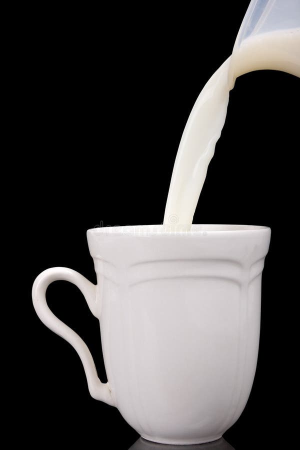 Cup of milk stock image. Image of refreshing, milk, food 1729525