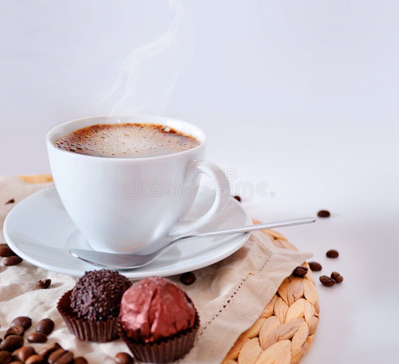 Cup of morning coffee stock image. Image of break, tasty - 19663373