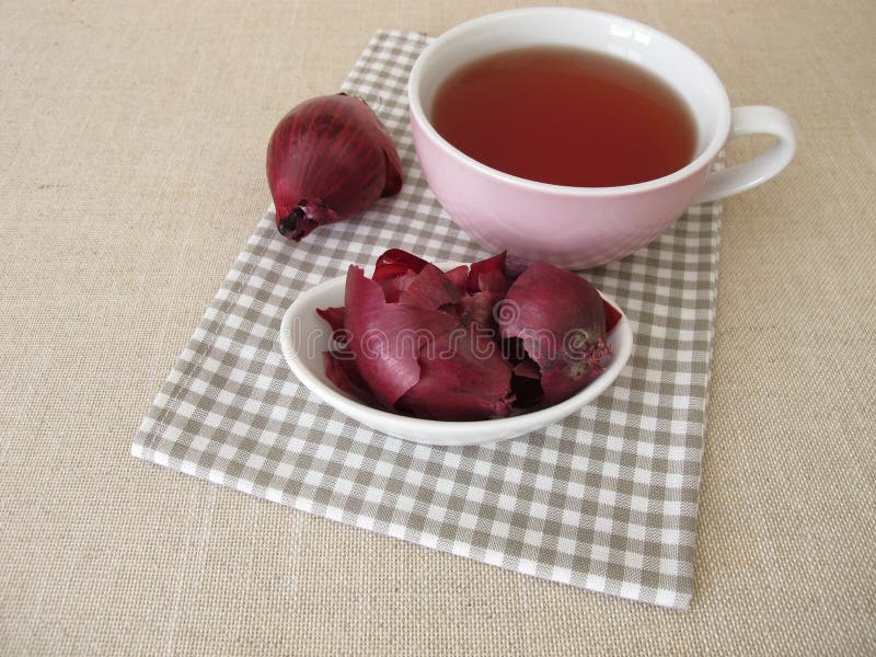 Red onion peel tea stock image. Image of natural, vegetable 244967819