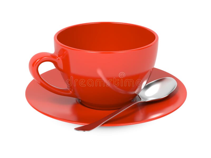 Cup with Spoon and Saucer.