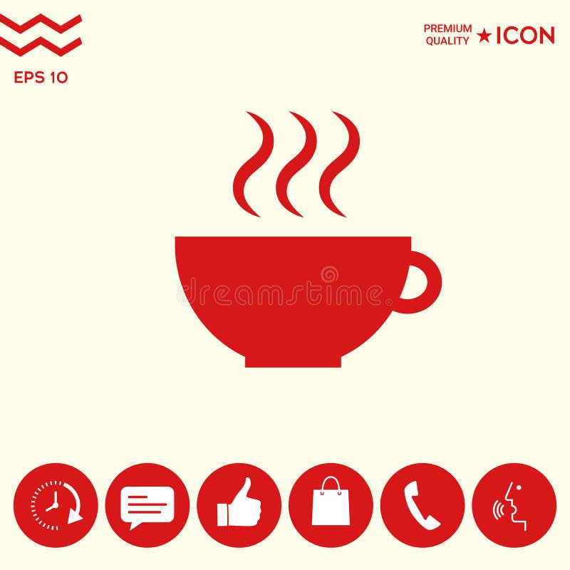 Cup with steam stock vector. Illustration of isolated 117982382