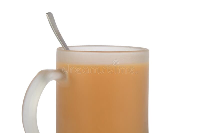 Cup of tea with milk stock photo. Image of glass, dinner 21924126