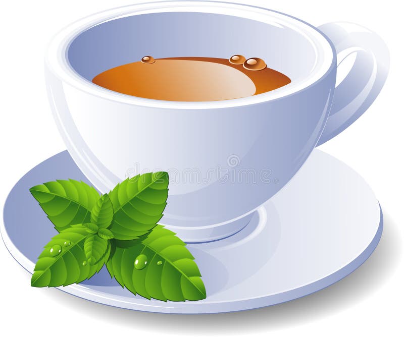 Cup of tea with mint