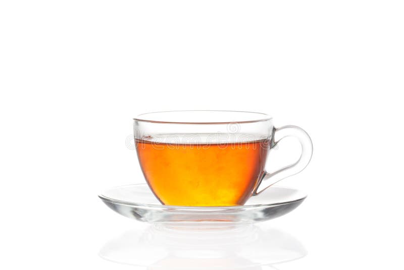 Cup of Tea with Saucer on White Background Stock Photo Image of drink