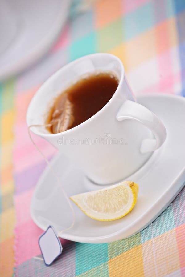 Cup of tea and a slice of lemon