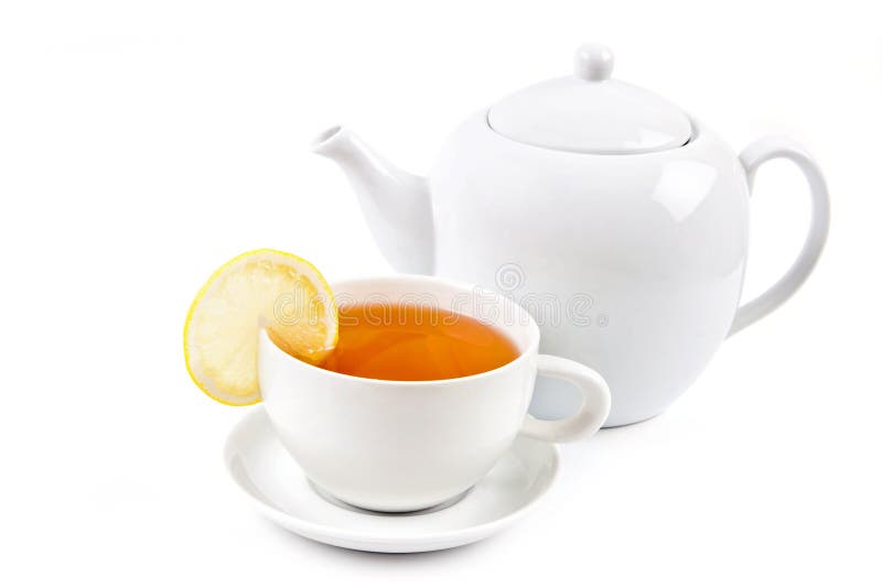 Tea cup and teapot stock photo. Image of porcelain, liquid 21146584