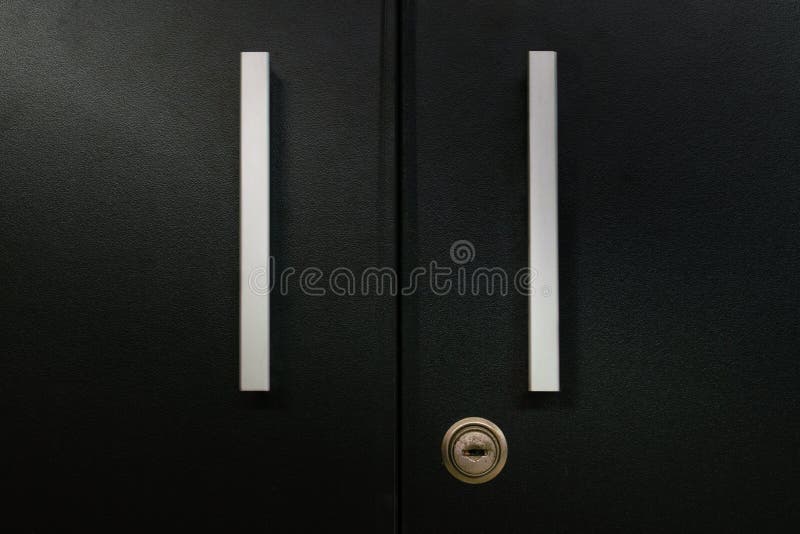 Cupboard`s plastic handle stock image. Image of storage 138649063