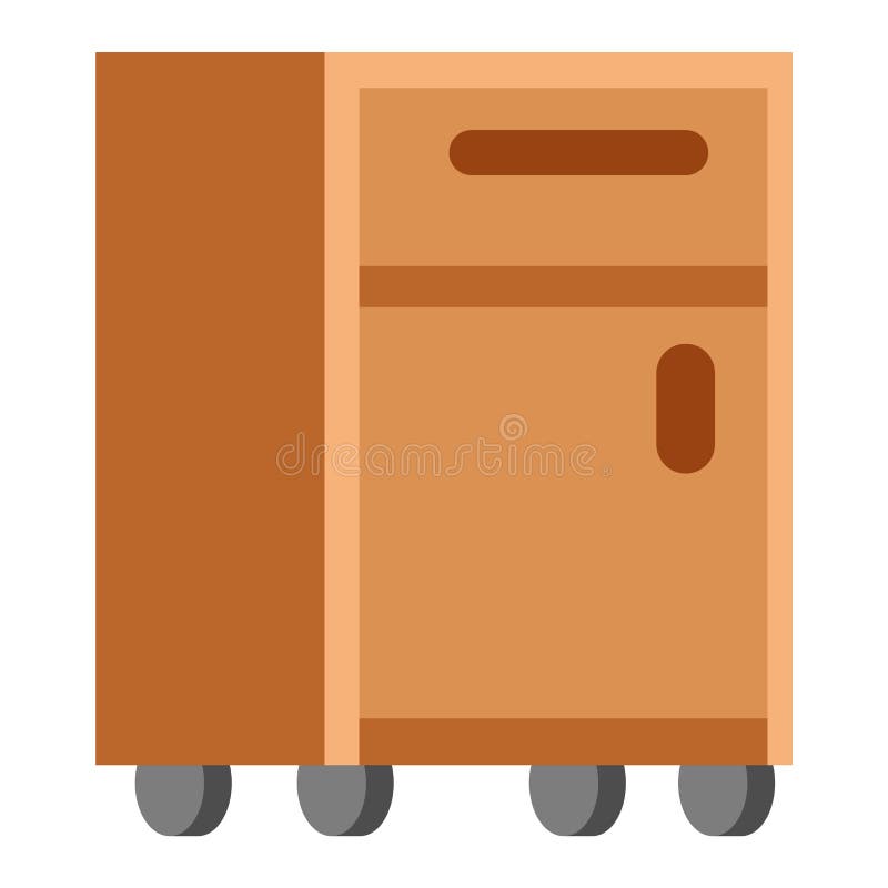 Cupboard Vector Illustration. Stock Vector - Illustration of closed