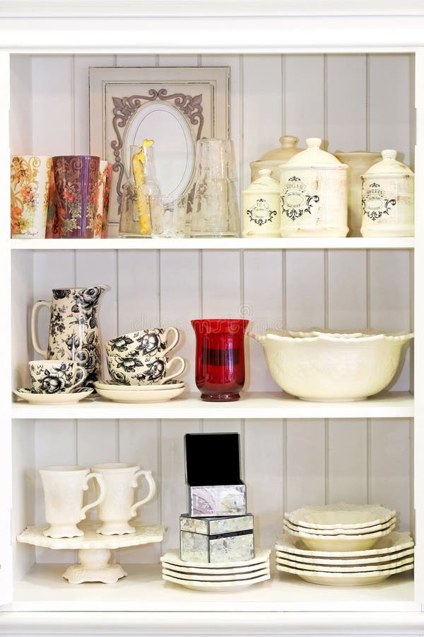 White Cupboard stock image. Image of cupboard, home, mansion 8387515