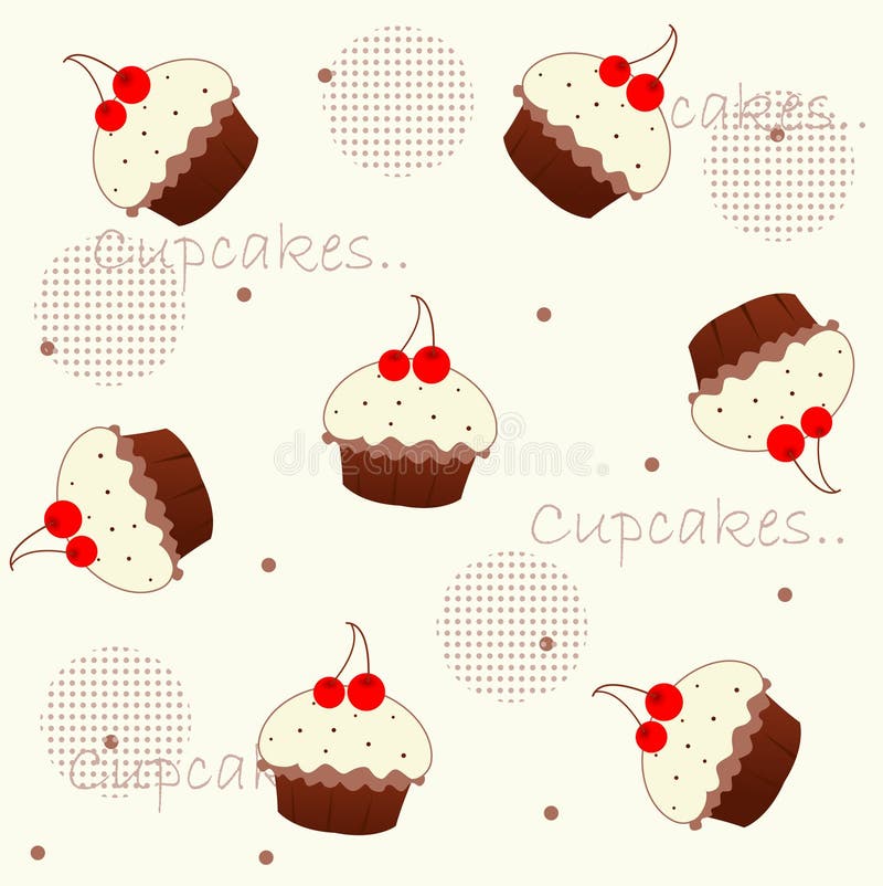 Cupcake vector illustration