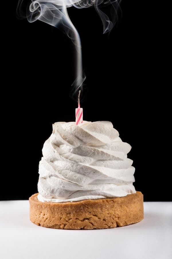 Cupcake with Blown Out Candle Stock Photo Image of edible, candle