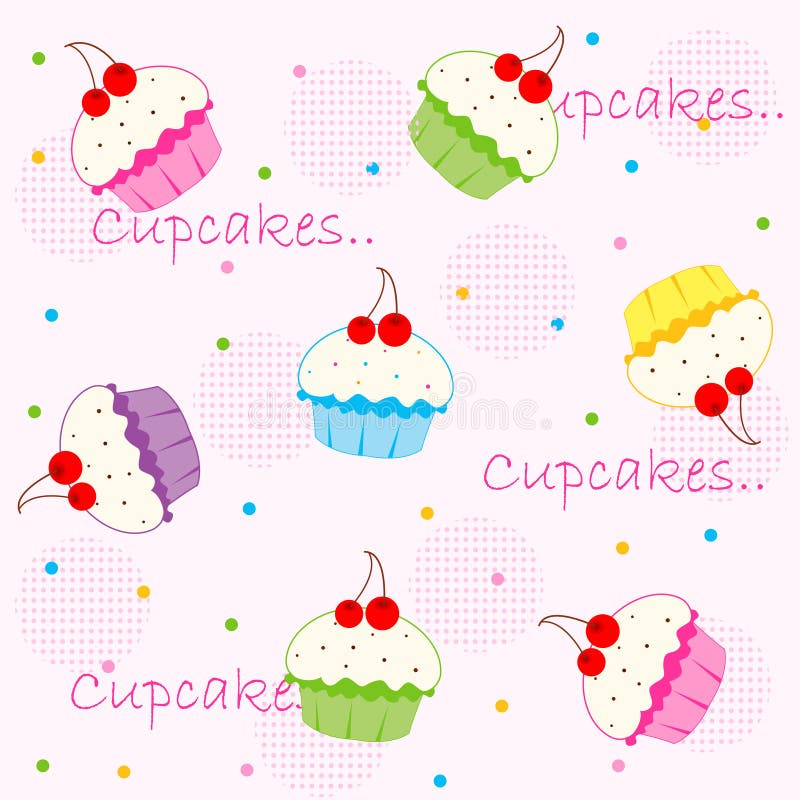 Cupcake / cupcakes vector illustration