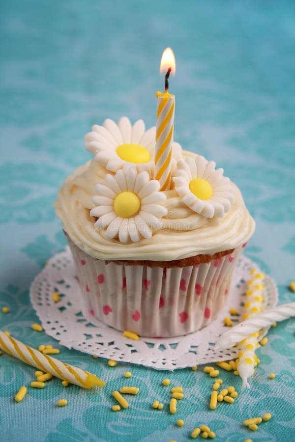 Cupcake with flowers stock photo. Image of eggs, frosted - 30807372