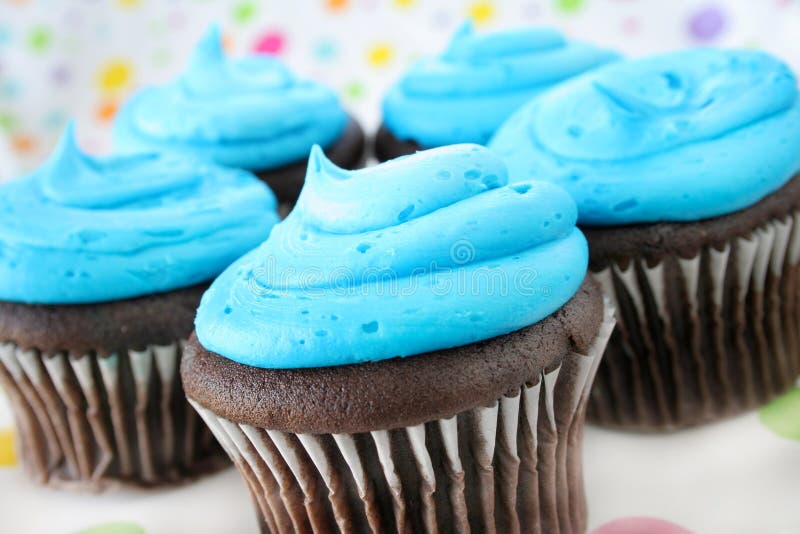 Cupcakes and Blue Icing