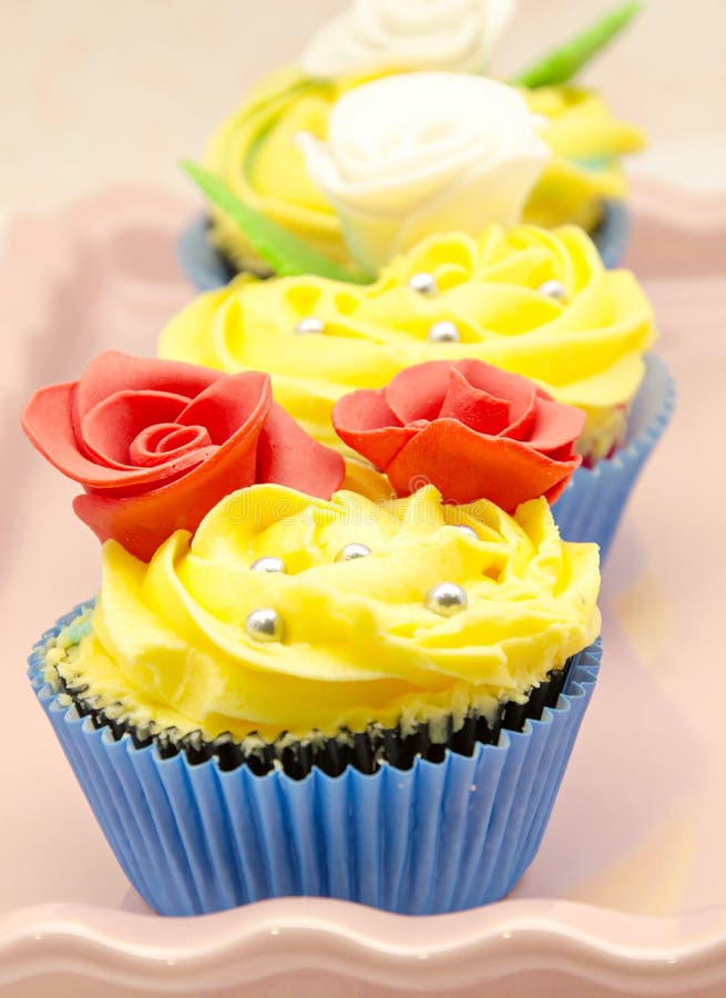 Sweet cupcakes decorated stock photo. Image of ornament 259098504