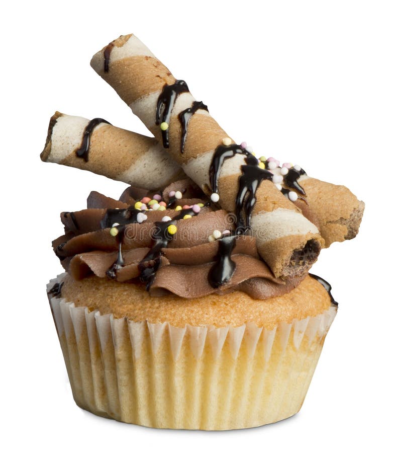 Cupcakes Isolated on White,are Small Cakes Stock Image Image of