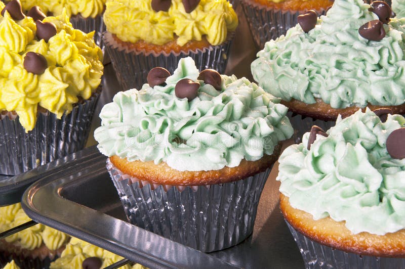 Cupcakes in oven stock photo. Image of details, culinary 35214450