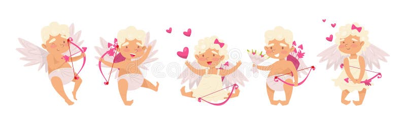 Shy girl angel.Anime art stock illustration. Illustration of anime -  274456583